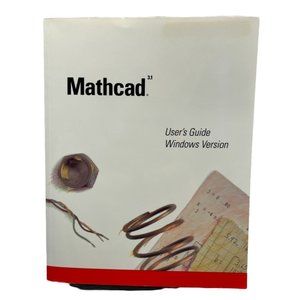 Mathcad 3.1 Users Guide Windows Version 1992 Mathsoft